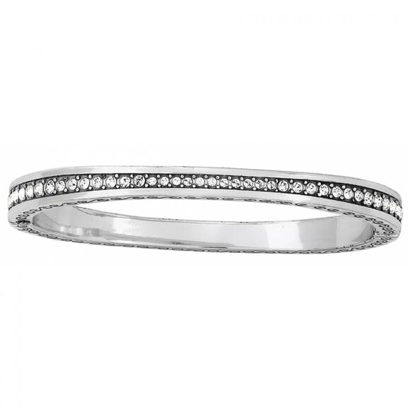 Brighton Light Hearted  bangle silver crystal NWoutlet tag - Picture 1 of 1